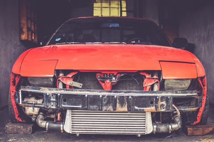 Broken car